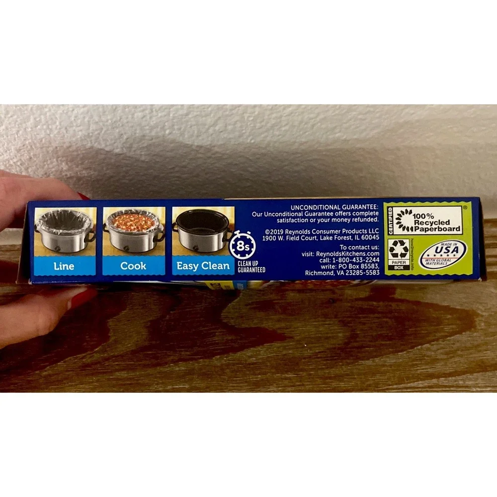 4 Pack Reynolds Regular Size Slow Cooker Liners Fits 3-8 Quart‎ Cookers 2019 NEW